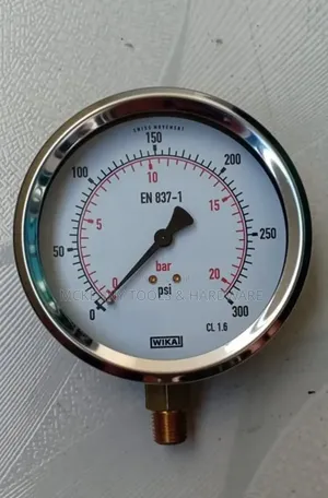 Wika Pressure Gauge" 1/4 Npt Bottom Connection, Dual Scale