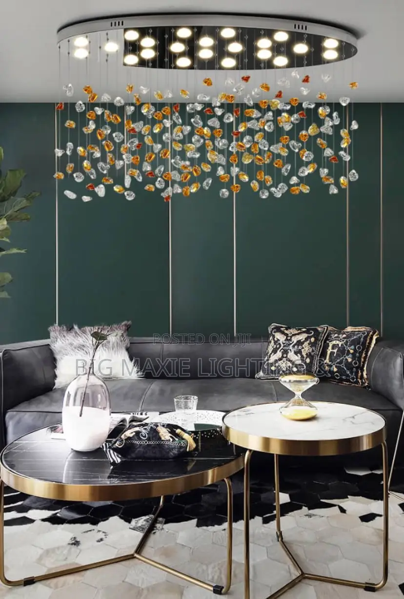 Modern Crystal Stone Chandelier