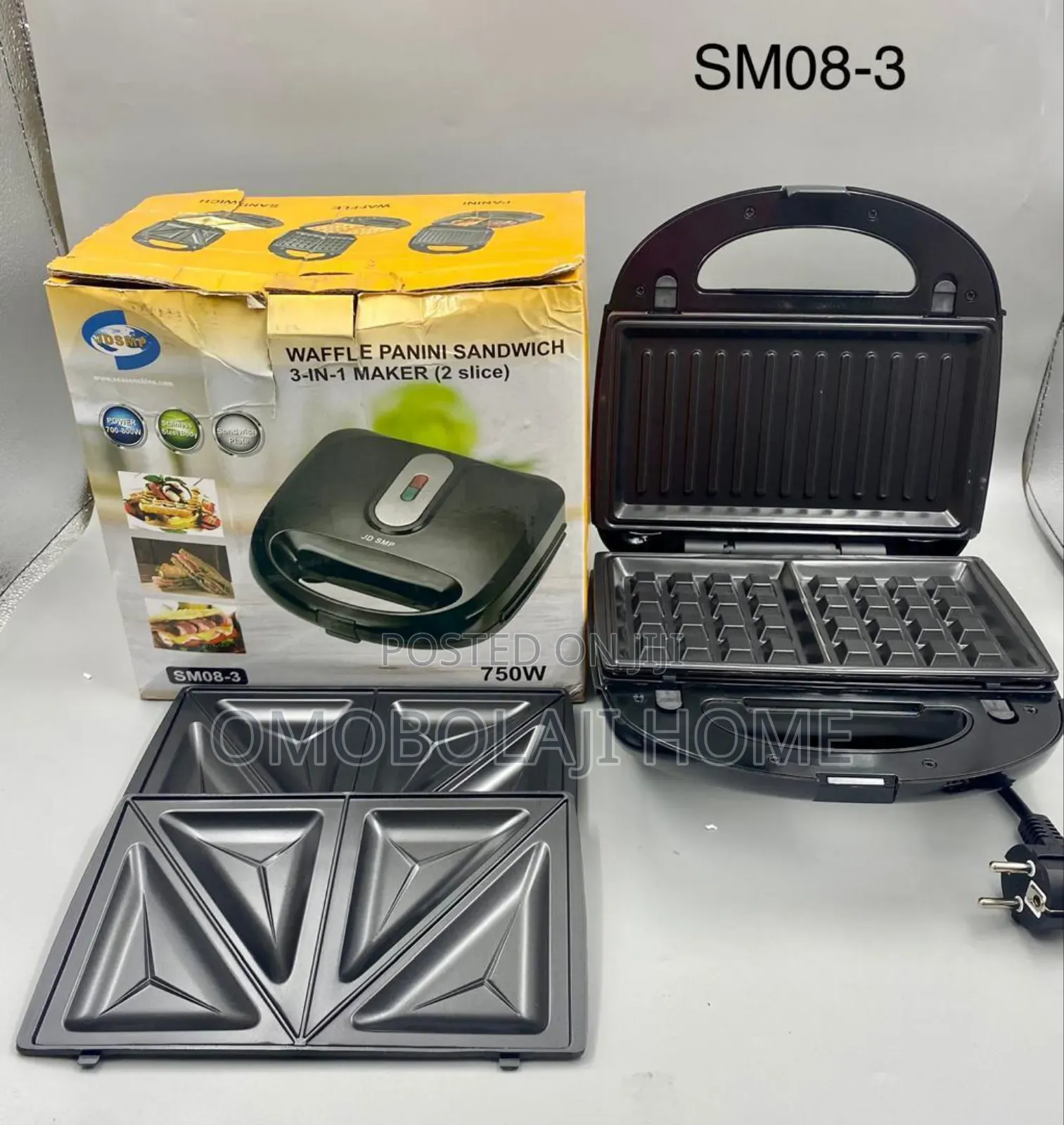 3 In1 Waffle Panini Sandwich Maker