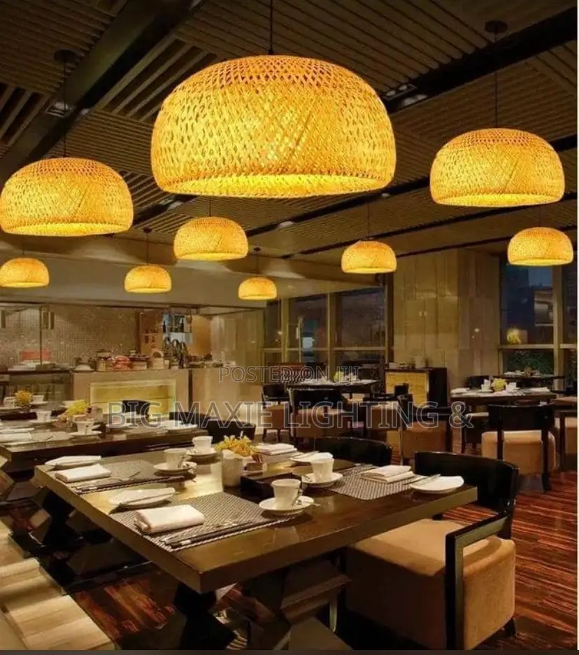 Bamboo Hanging Pendant Ceiling Light