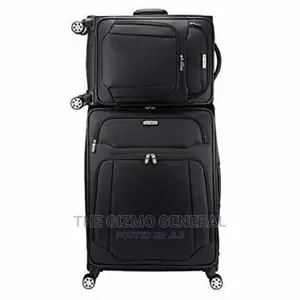 Samsonite Stackit 2-Piece Softside Spinner Luggage Set Black