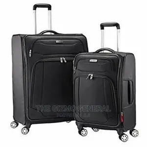Samsonite Stackit 2-Piece Softside Spinner Luggage Set Black