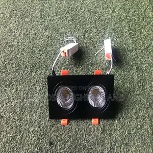 Double Square Recess Pop Spotlight Fitting Light