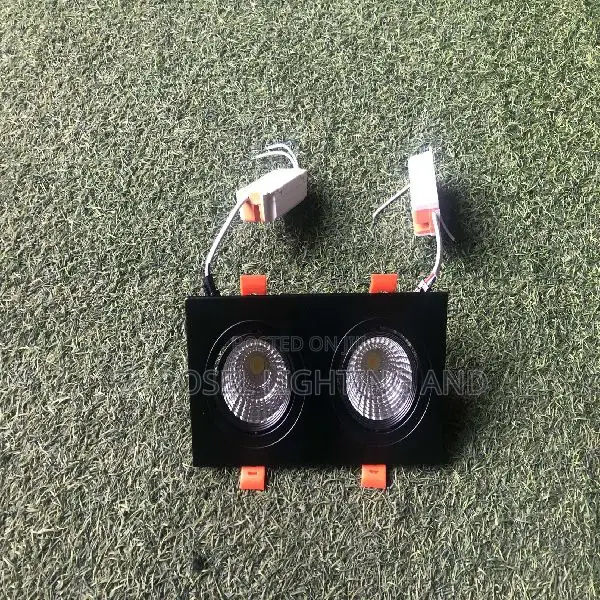 Double Square Recess Pop Spotlight Fitting Light