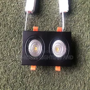 Double Square Recess Pop Spotlight Fitting Light