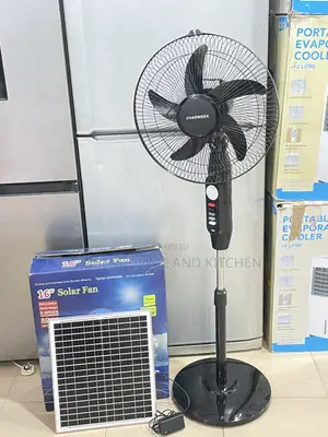 16inches Charweek Solar and Rechargeable Standing Fan