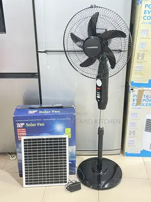 16inches Charweek Solar and Rechargeable Standing Fan