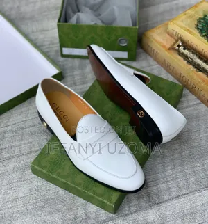 Gucci White Color Corporate Shoe