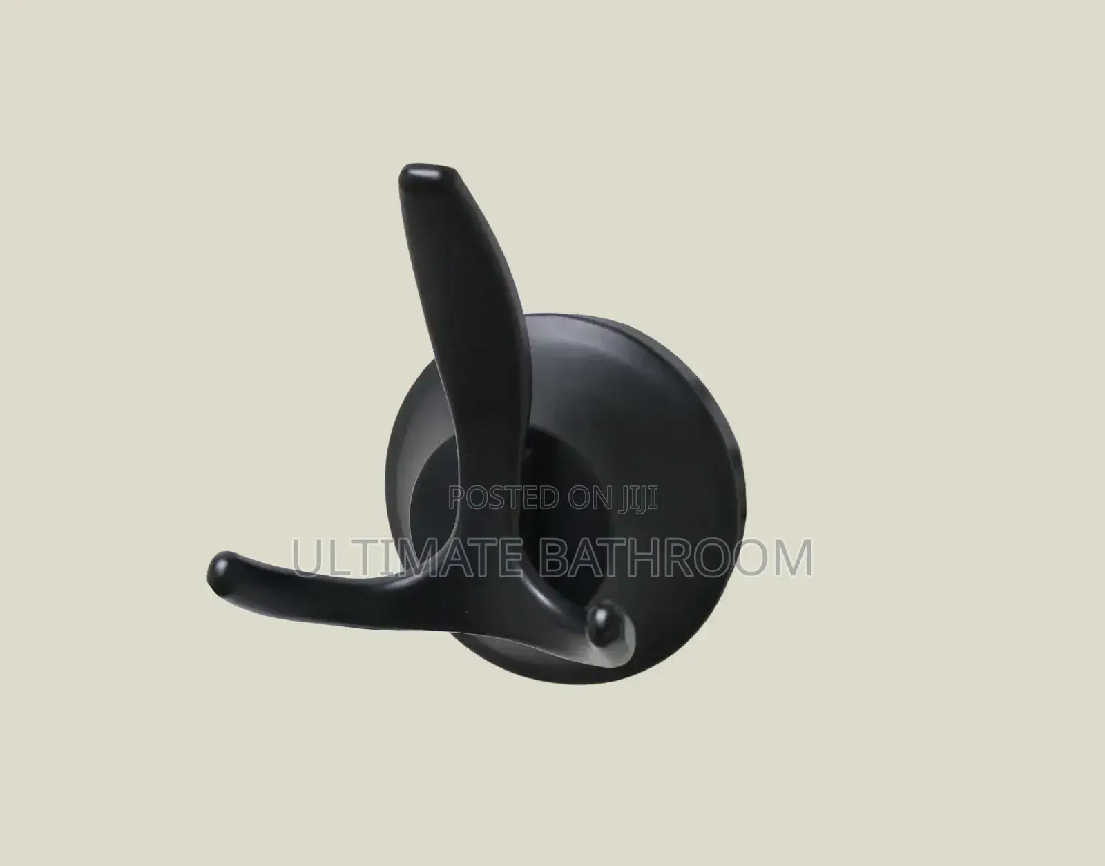 Black Double Towel and Sponge Hook