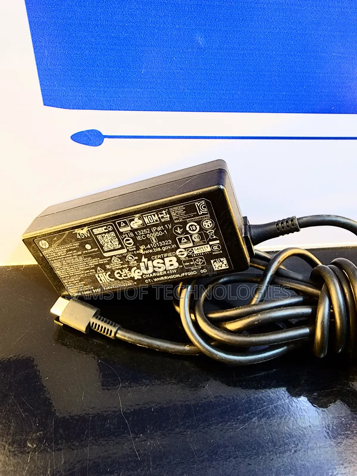 Hp 45watt Type C Adapter With Original Power Cable