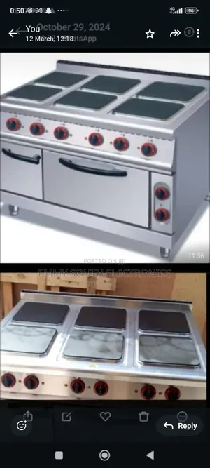 Jovanny Industrial All Electric Gas Cooker 6 Burner