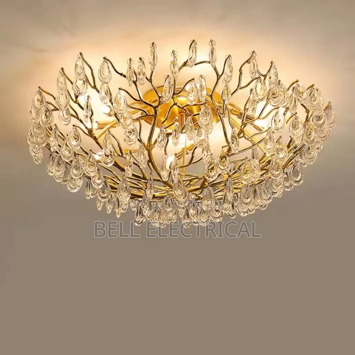 Round Tree Branch Ceiling Light