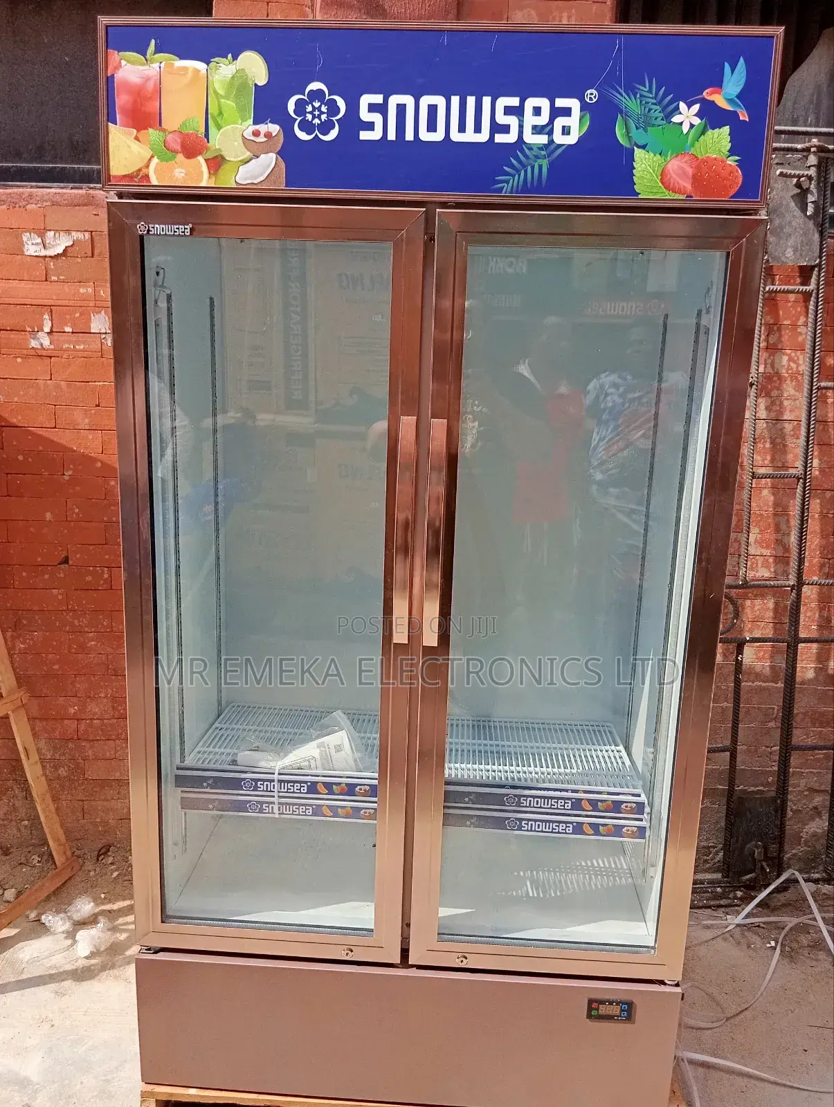 Snow Sea Double Door Showcase