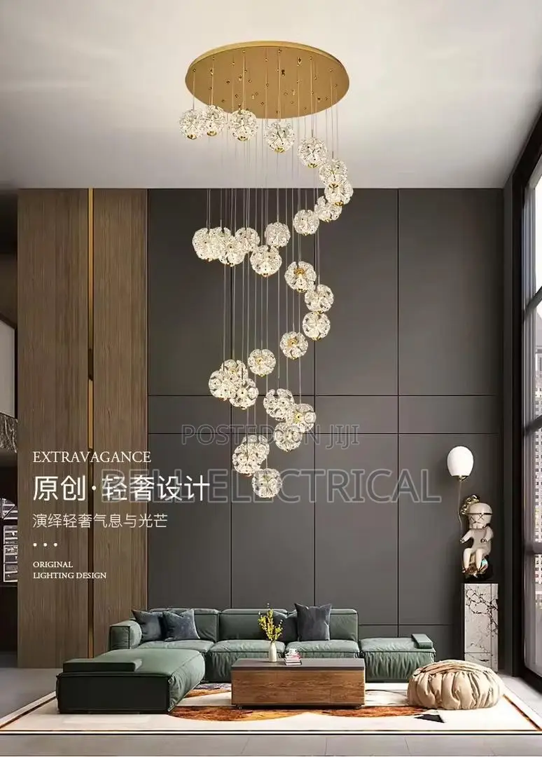 Duplex Loft Chandeliers Design Crystal