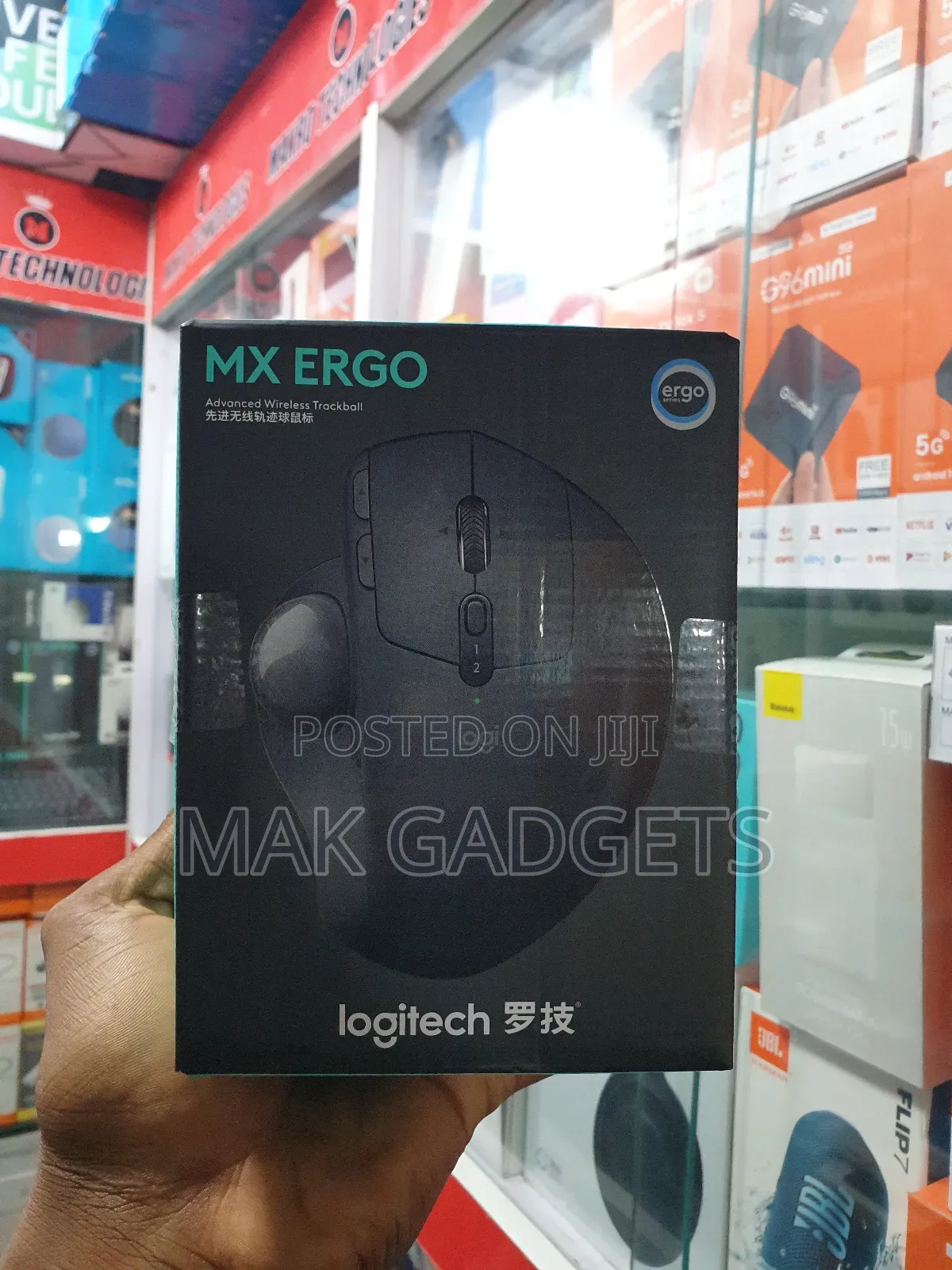 Logitech Mx Ergo 440dpi Bluetooth Unifying Dual-Mode Wireles