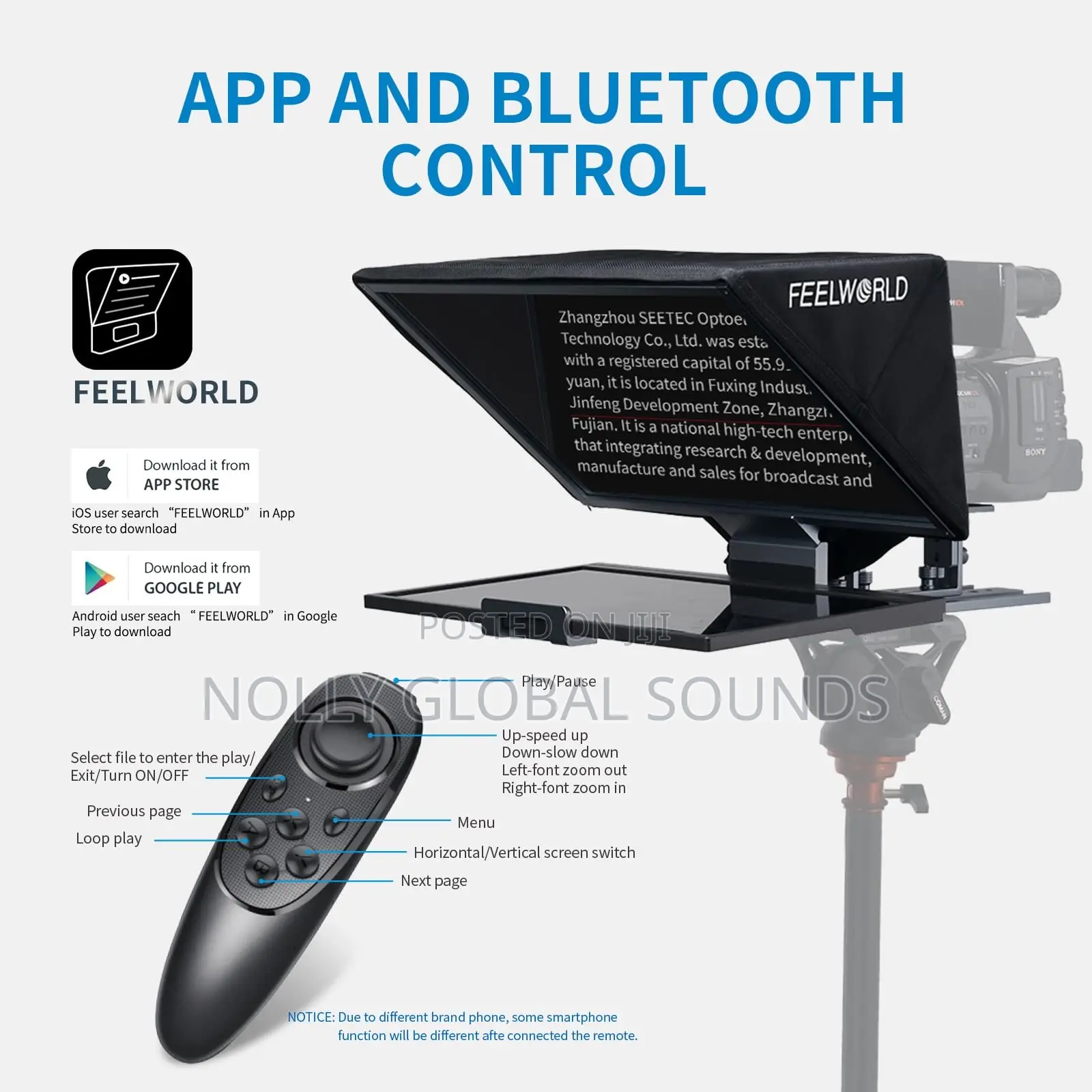 Feelworld Tp16 16inch Folding Teleprompter 4 Stream Speech