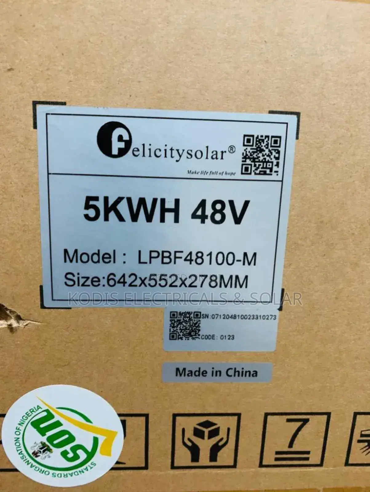 5kwh 48v Felicity Lithium Battery