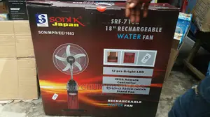 Sonic Water Mix Rechargeable Fan 18 Inches