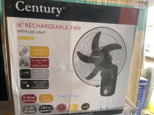 16 Inches Rechargeable Fan With Led Light