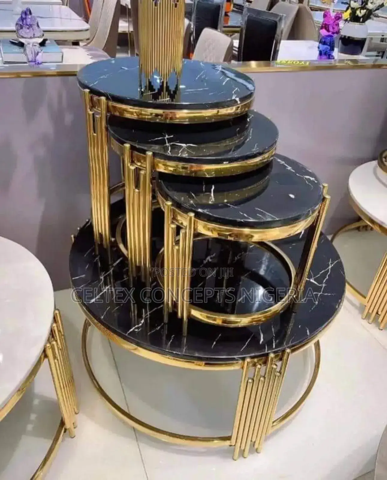 Centre Table With 3 Side Stools