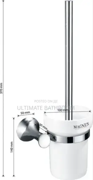 High Quality Chrome Ceramic Toilet Brush