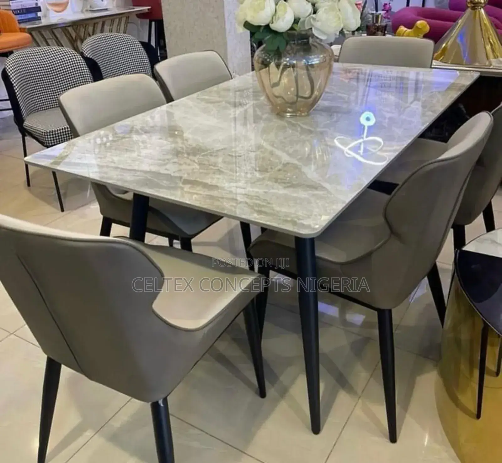 Marble Dining Table 6 Seater