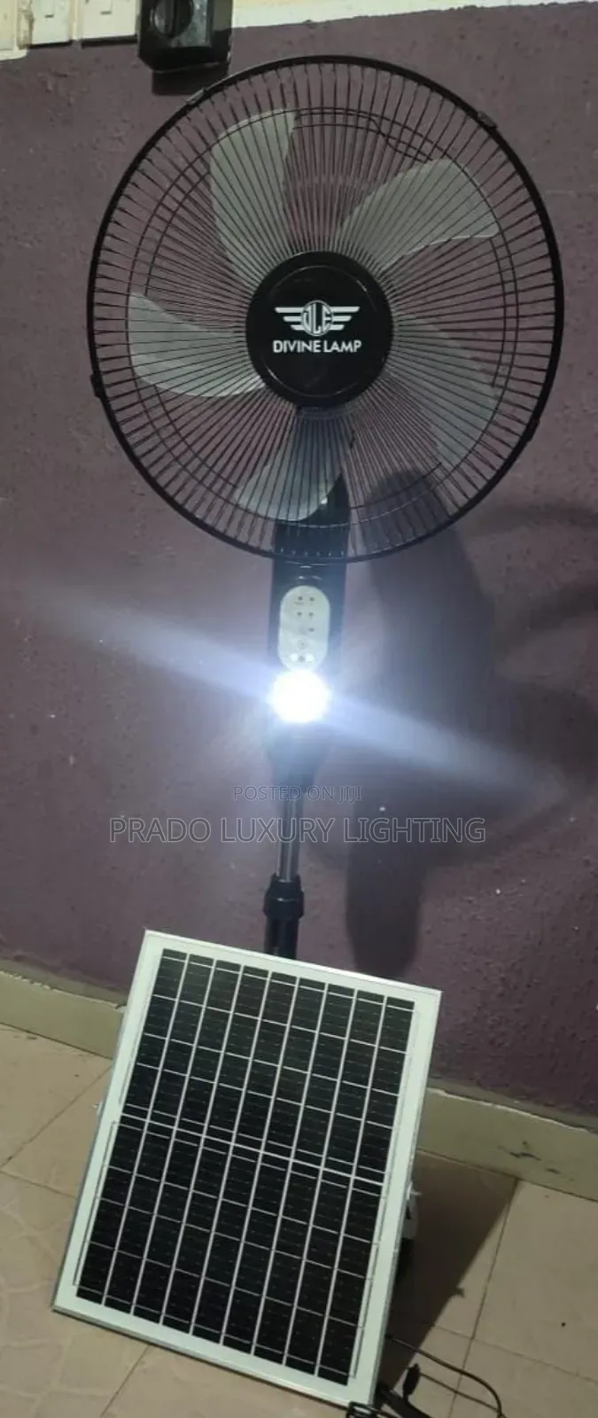 Divine Lamp Solar Fan