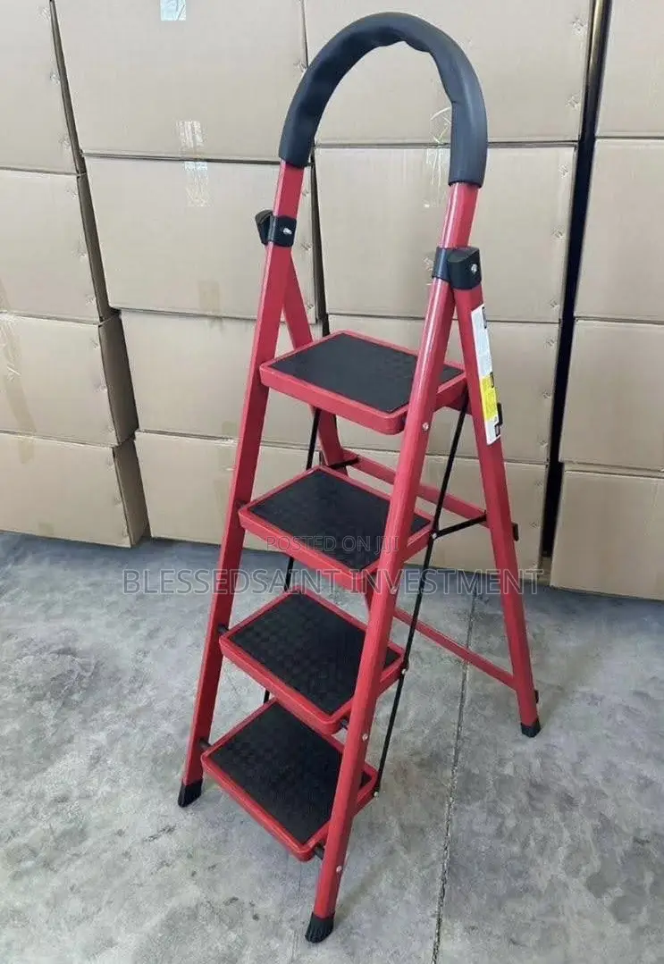 Red Kitchen Ladder Fiber Ladder 4 Steps - Blessedsaint investment Price ...