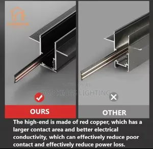 1 Meter Magnetic Track Rail Modern Embedded Pop Ceilinglight