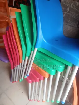 Plastic Chair With Metal Leg