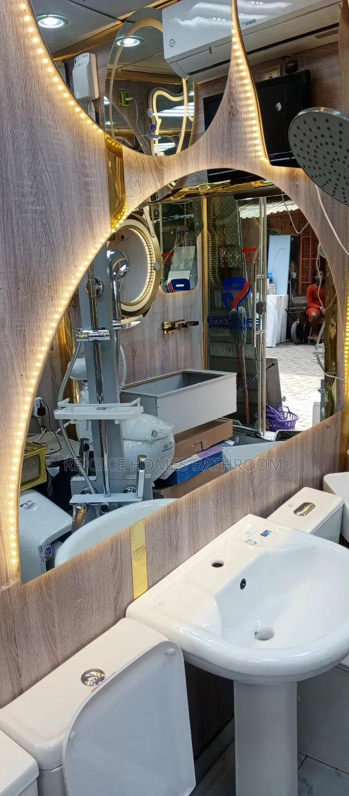 Half Moon Luxury Led Mirror Curve