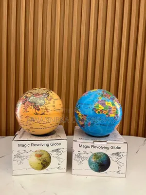 Photo - World Map Globe Magnetic Levitation Floating Globe
