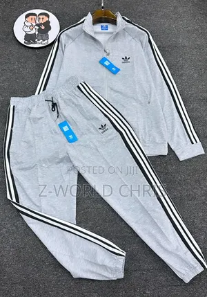Adidas Unisex White Tracksuit