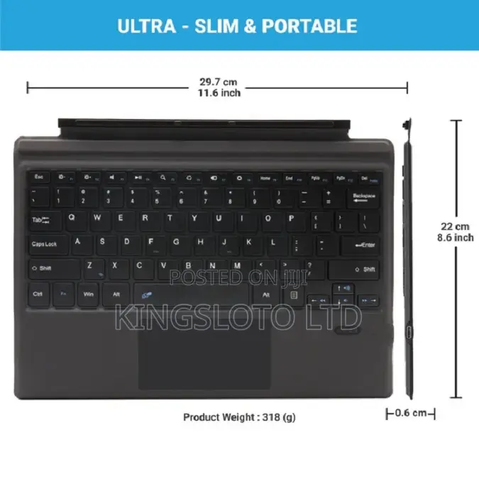 Wireless Magnetic Keyboard for Surface Pro 3,4,5,6,7