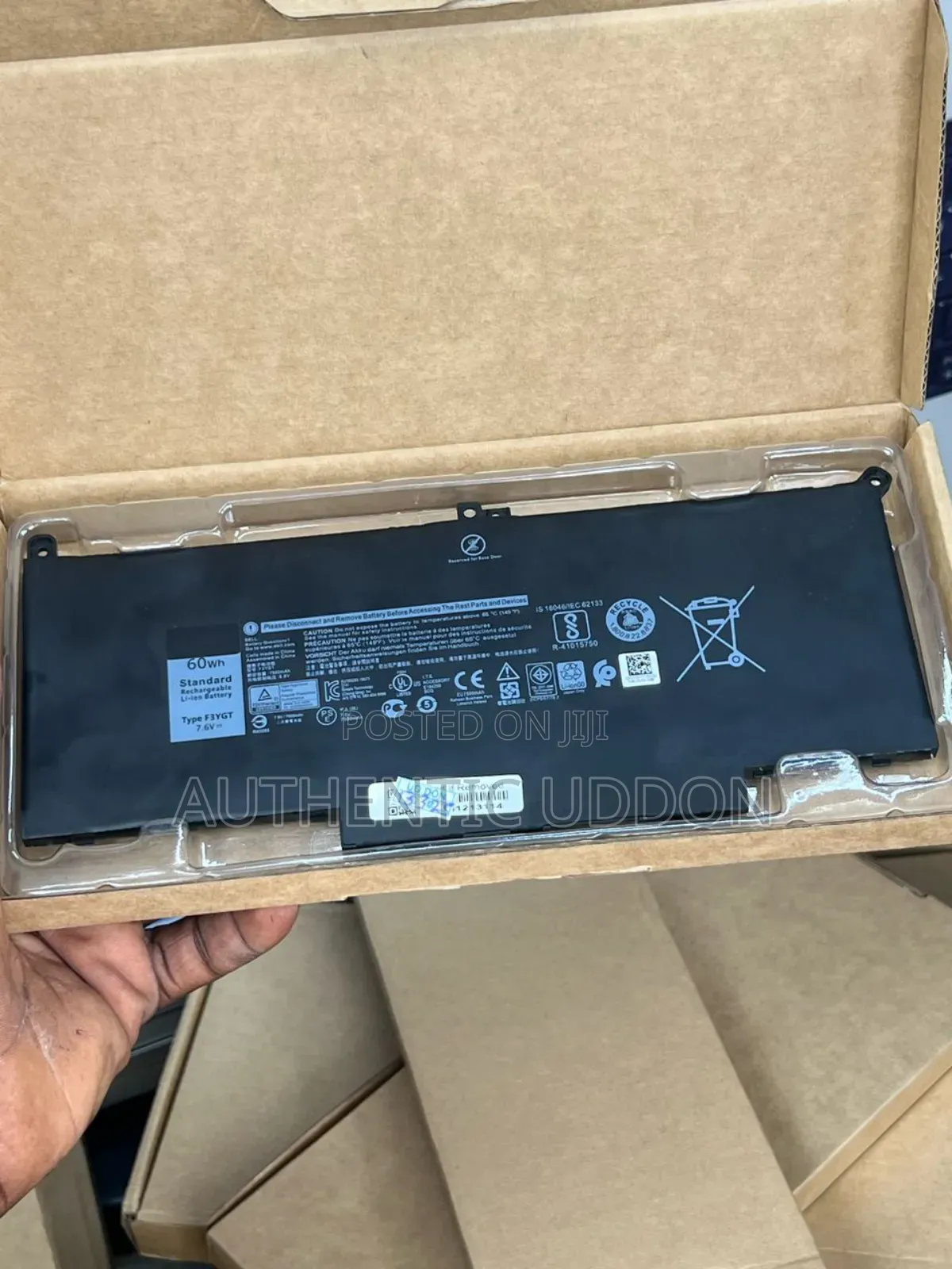 F3ygt Genuine Laptop Battery for Dell Latitude 7480