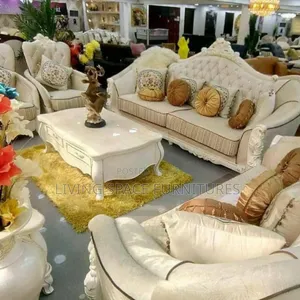 Luxury Royal Sofa Fabric Chairs by 7seaters Full Set