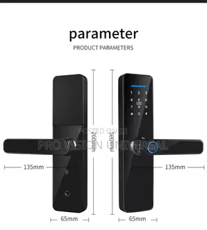 Smart Door Lock Also Has Fingerprint, Card Keys