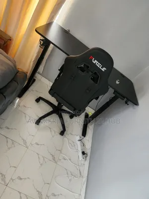 Electric Adjustable Height Desk and Chair.