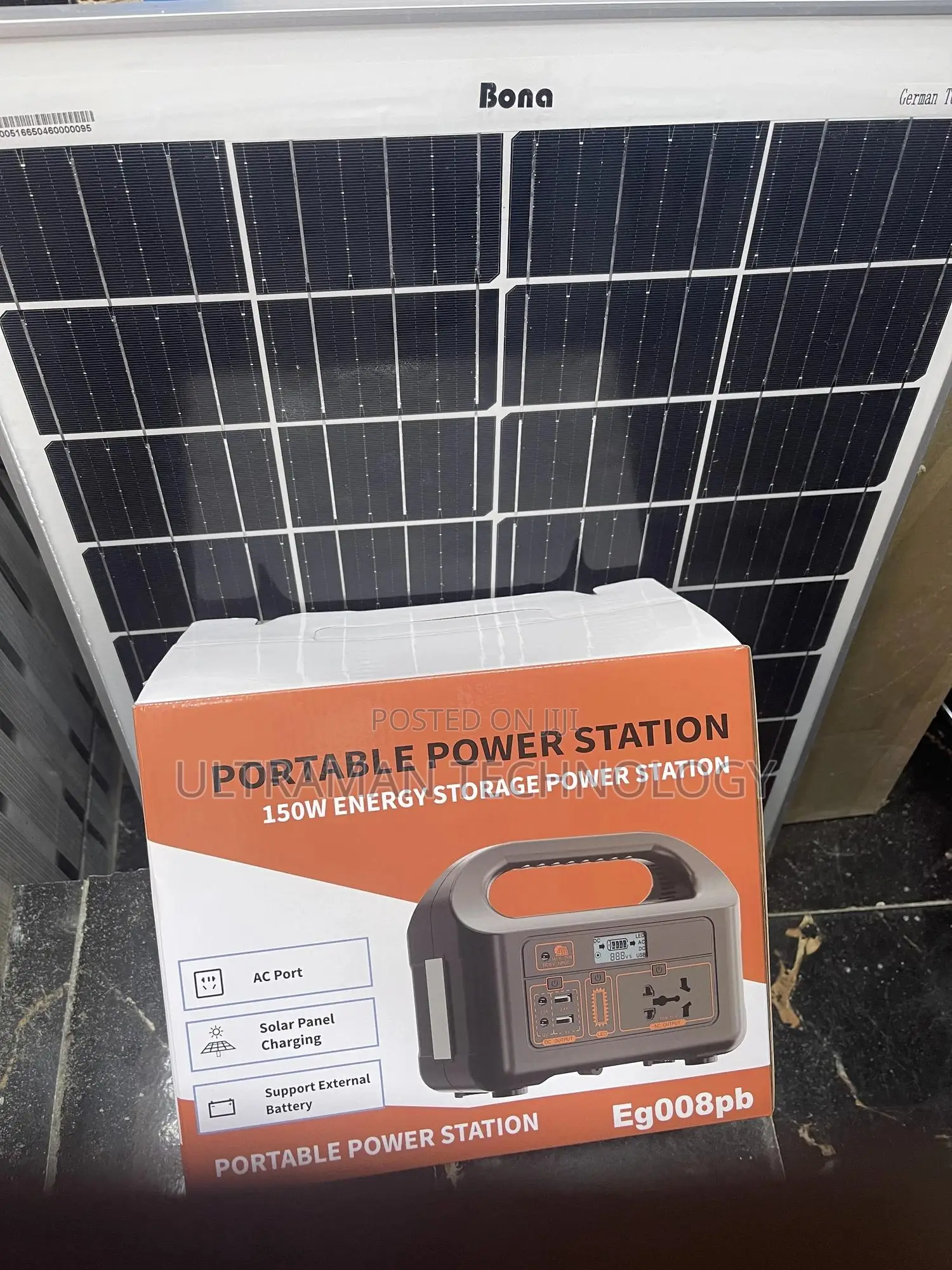 Portable (150watts) Solar Generator + Solar Panel