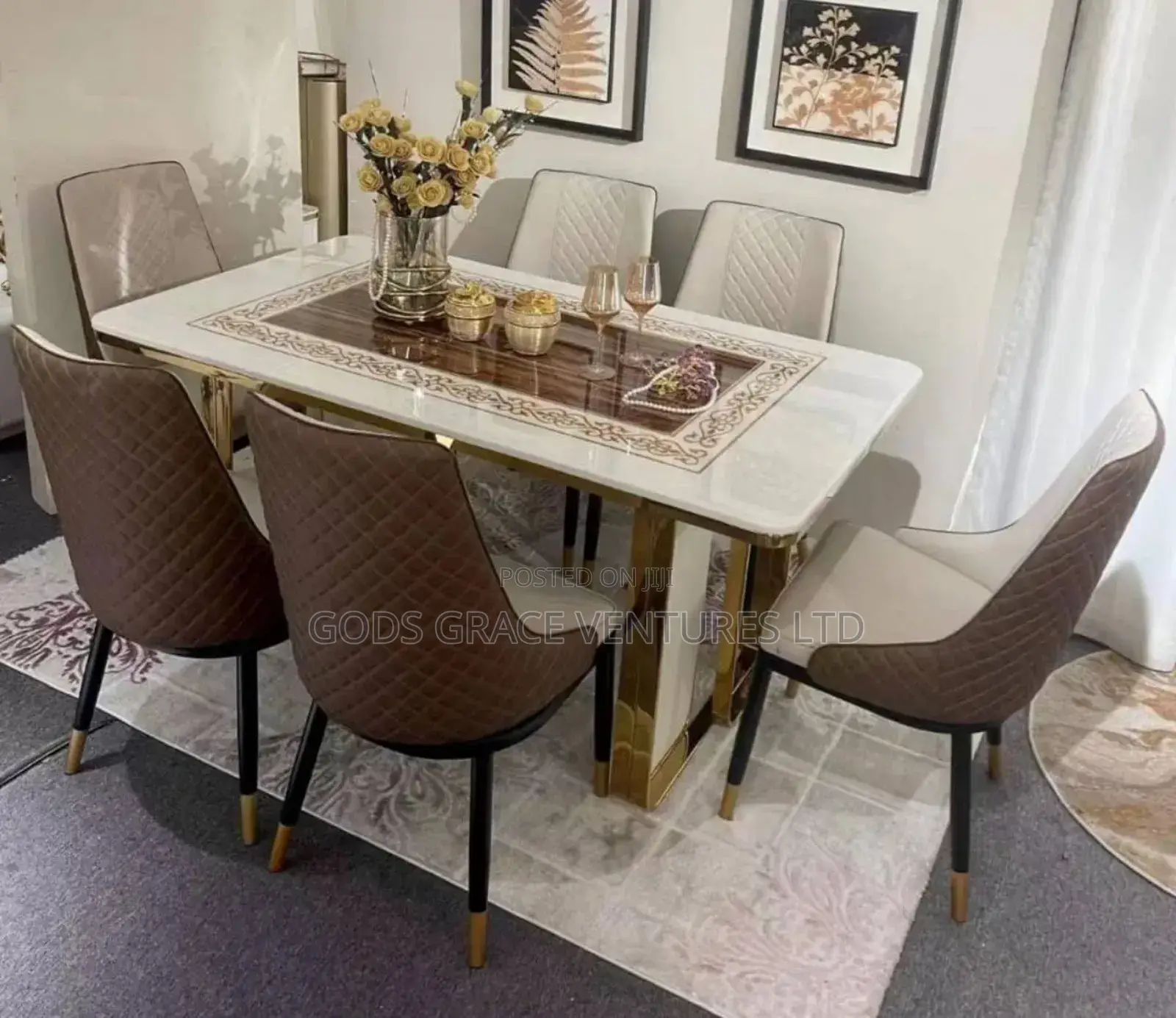 6 Seater Marble Dining 800,000