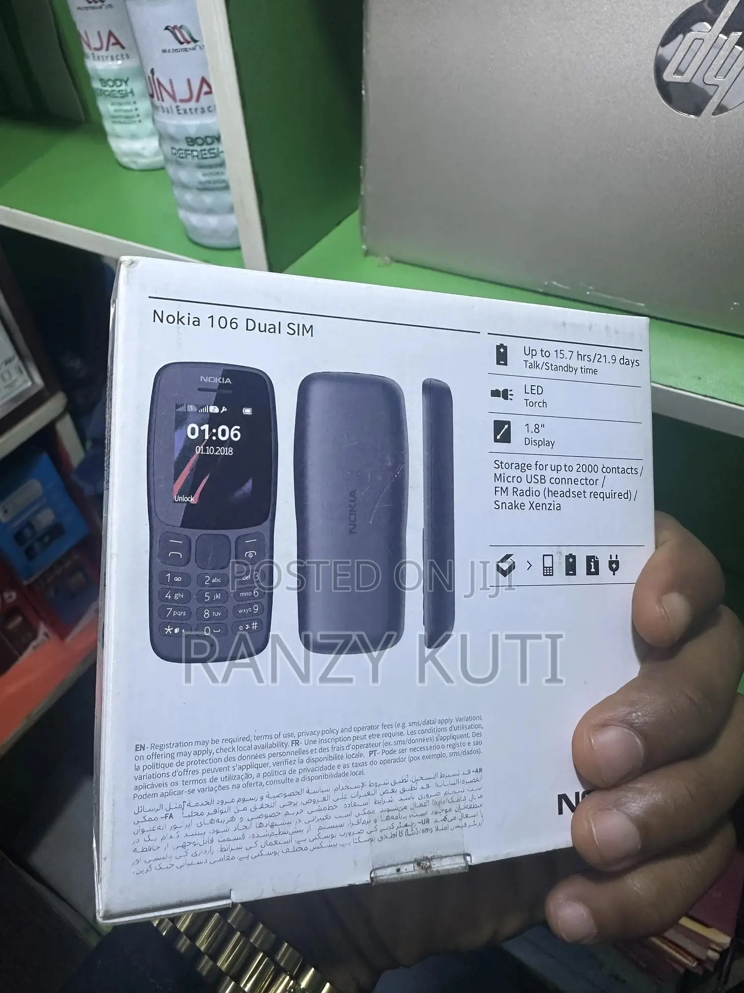 New Nokia 106 Black