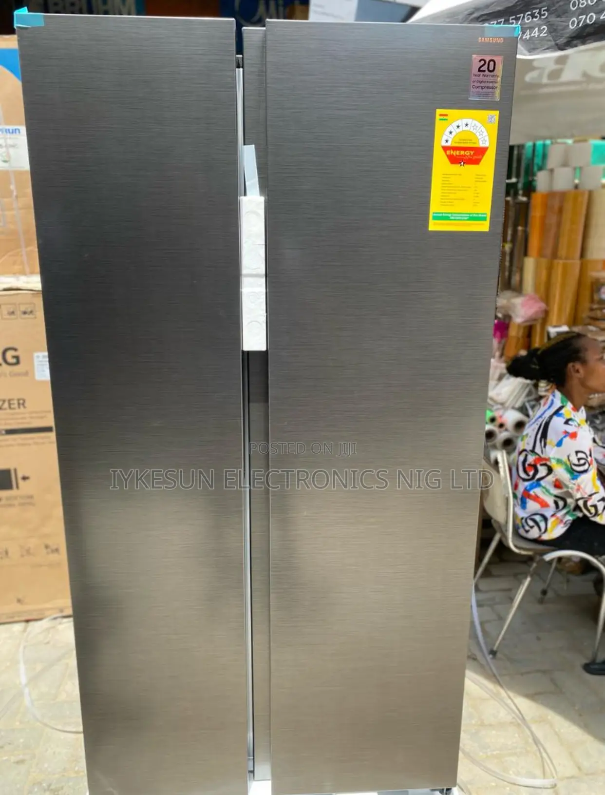 Original Samsung Inverter Side by Side Refrigerator 2 Doors
