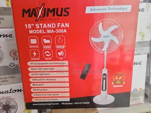 Photo - 18" Maximus Rechargeable Fan