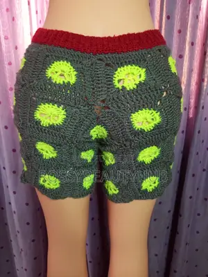 Handmade Crochet Short Bra and Hat
