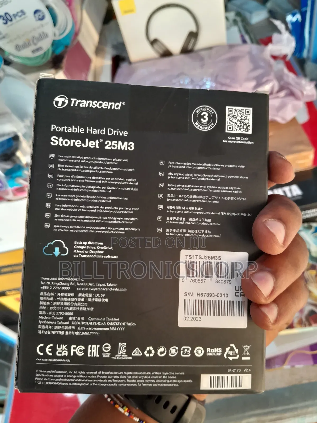 Transcend External Hard Drive 1tb