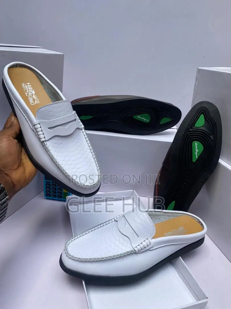 White Half Shoes