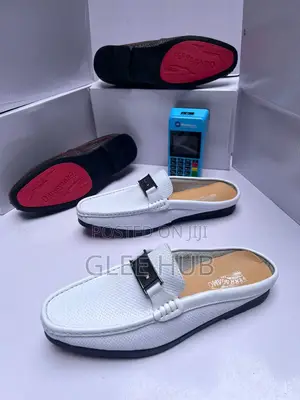 White Half Shoes