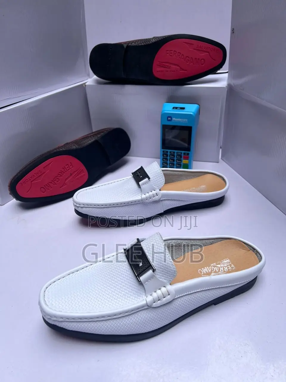 White Half Shoes