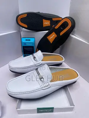 White Half Shoes