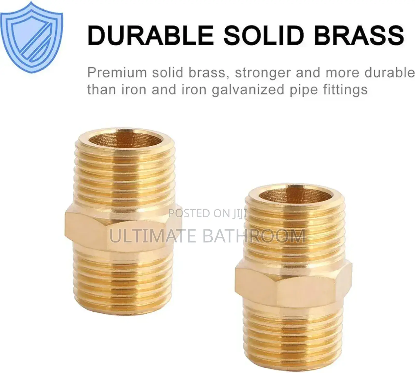 Durable Solid Brass Nipple